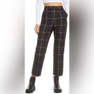 Levi’s Math Club Windowpane Check Crop Pants
